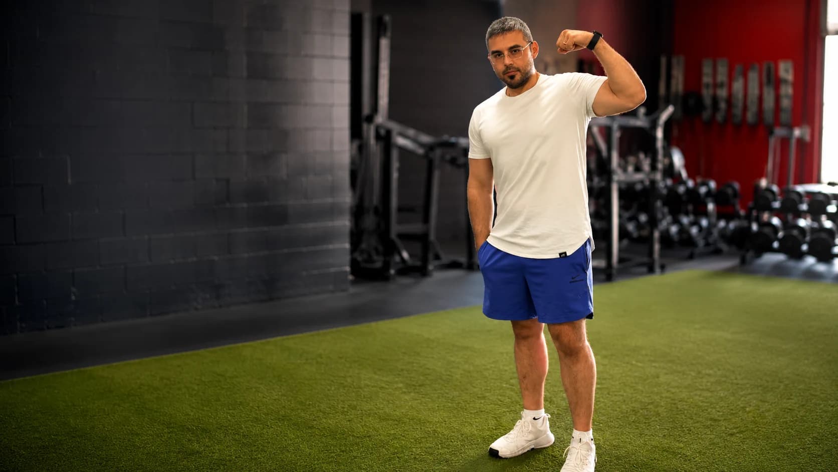 Anthony Marabella en coaching dans un gym à Montréal